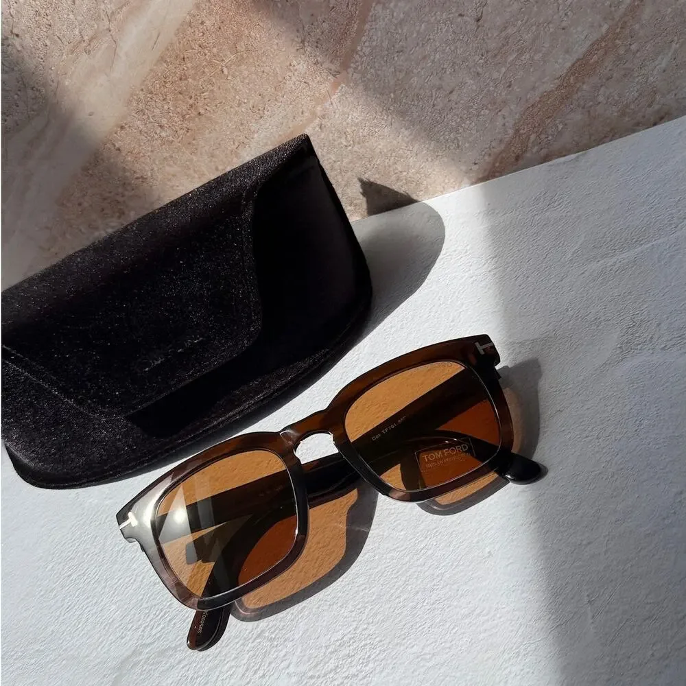 NEW Tom Ford FT0751 Dax Unisex Sunglasses in Havana Brown